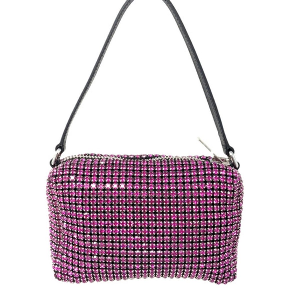 Alexander Wang Diamond Rhinestone Heiress Mini Pink Bag